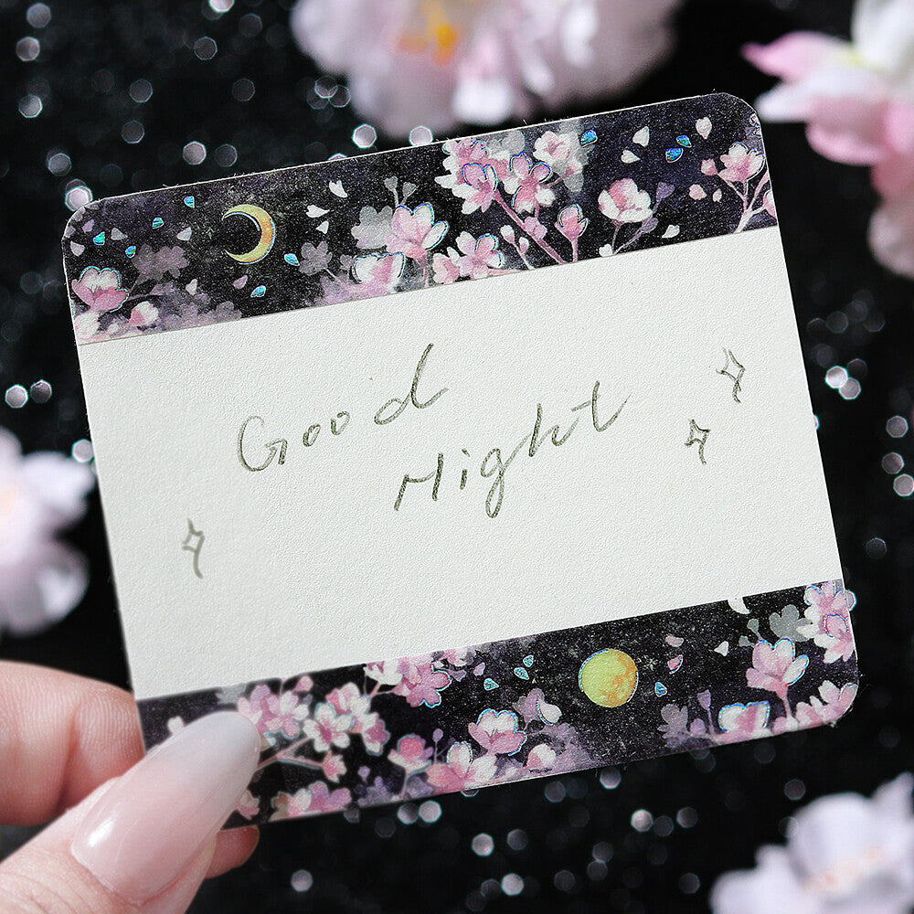 BGM Washi Tape - Sakura Limited - Tsukimi Sakura (Moon Viewing)