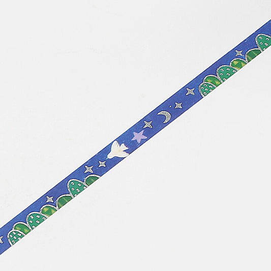 BGM Slim Washi Tape - Birds and Starry Sky