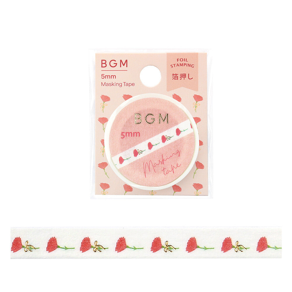 BGM Slim Washi Tape - Flower to Give