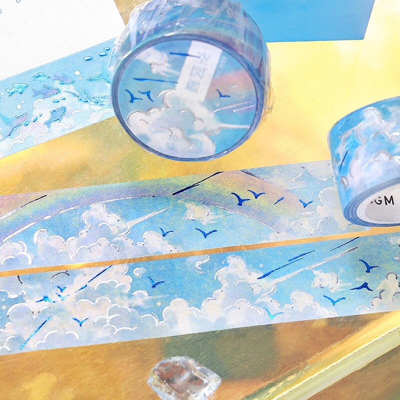 BGM Washi Tape - Illustrated Sky - Serene Rainbow