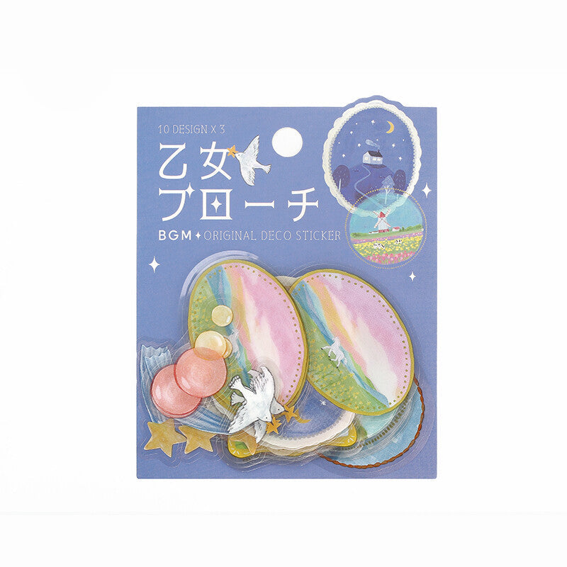 BGM Clear Seal Stickers - Brooch - Landscape