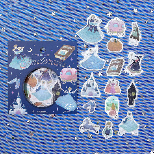 BGM Fairy Tale Flake Stickers - Cinderella