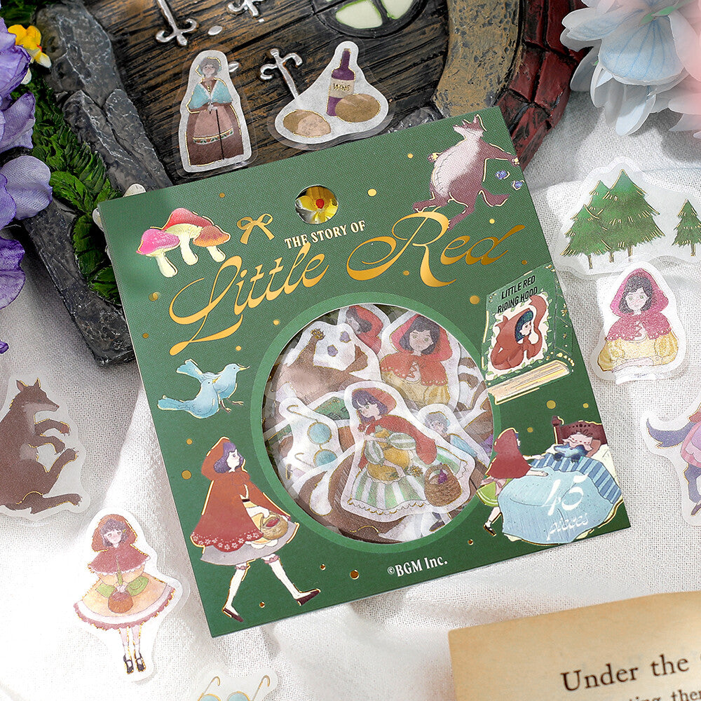 BGM Fairy Tale Flake Stickers - Little Red Riding Hood