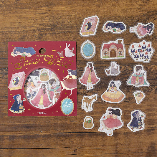 BGM Fairy Tale Flake Stickers - Snow White