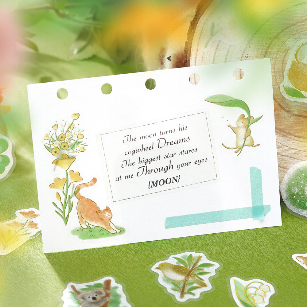BGM - Flake Stickers - Little Forest - Green