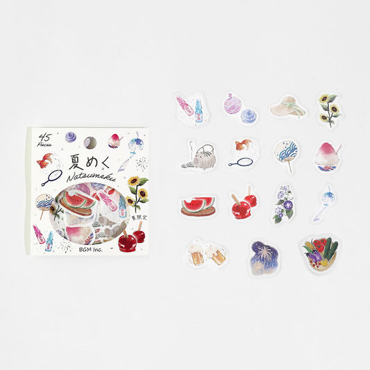 BGM - Summer Limited Edition Flake Stickers - Natsumeku (Arrival of Summer)