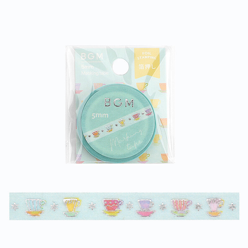 BGM - 5mm Slim Washi Tape - Tea Break
