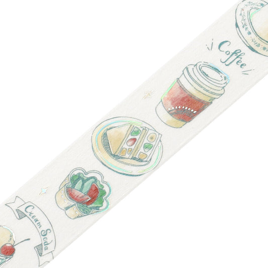 BGM Washi Tape - Travel Cafe Diary - Mint