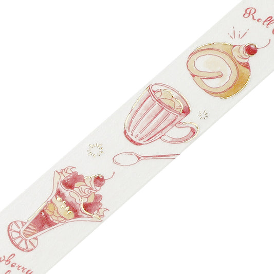 BGM Washi Tape - Travel Cafe Diary - Rose