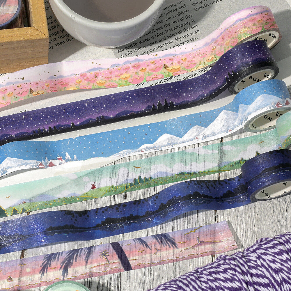 BGM Washi Tape - Dreamscape - Field