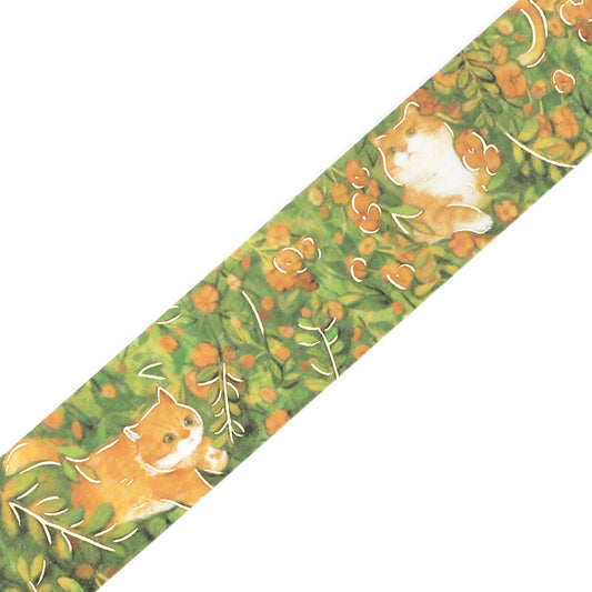 BGM Washi Tape - Flowers and Cats - Find Me