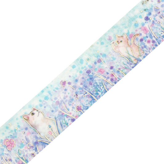 BGM Washi Tape - Flowers and Cats - Small Friends