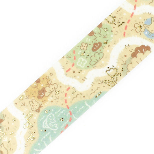 BGM Washi Tape - Fushigina Tabi - Mysterious Journey - Map