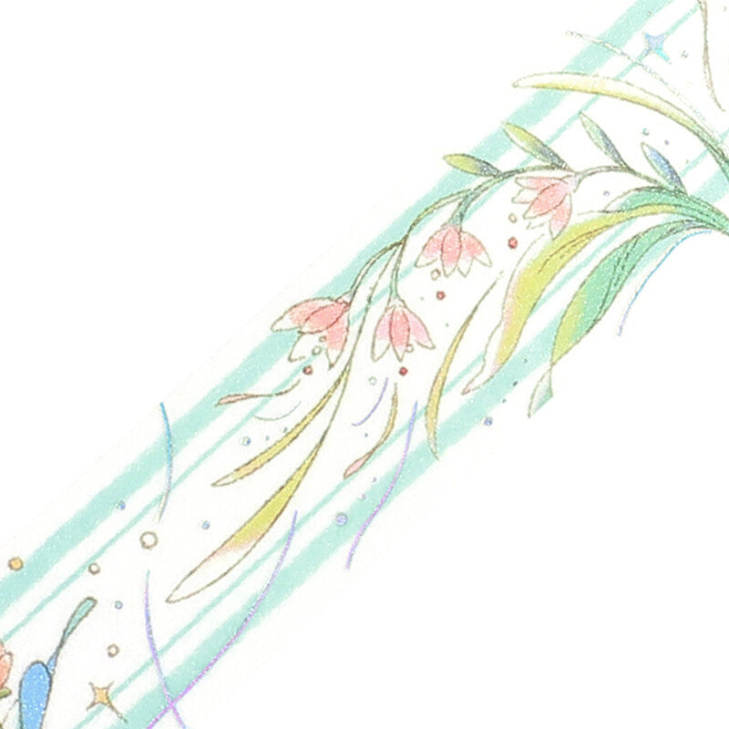 BGM Washi Tape - Fushigina Tabi - Mysterious Journey - The Language of Flowers