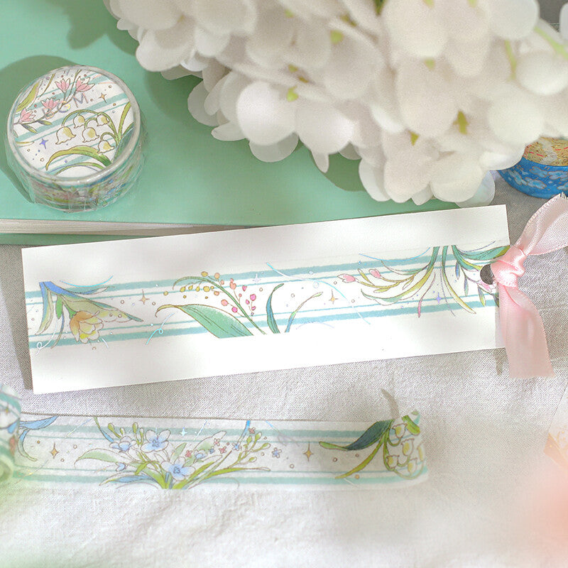 BGM Washi Tape - Fushigina Tabi - Mysterious Journey - The Language of Flowers