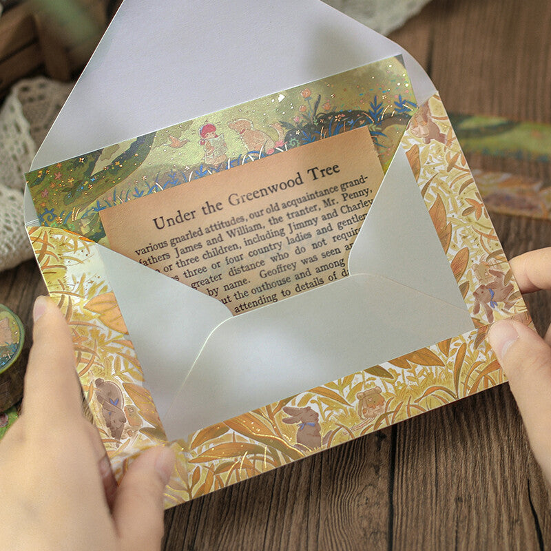 BGM Washi Tape - Fushigina Tabi - Mysterious Journey - Hide and Seek