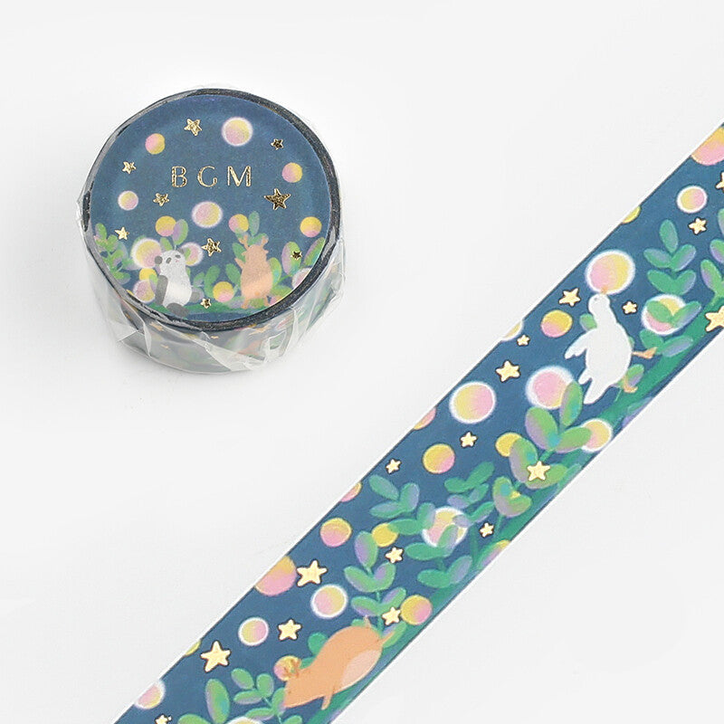 BGM Washi Tape - Little World - Starry Night Forest