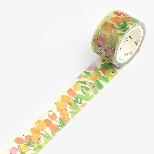 BGM Washi Tape - Little World - Tulip Field