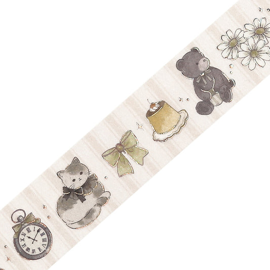 BGM Washi Tape - Marchen (Fairy Tale) Party - Milk Tea