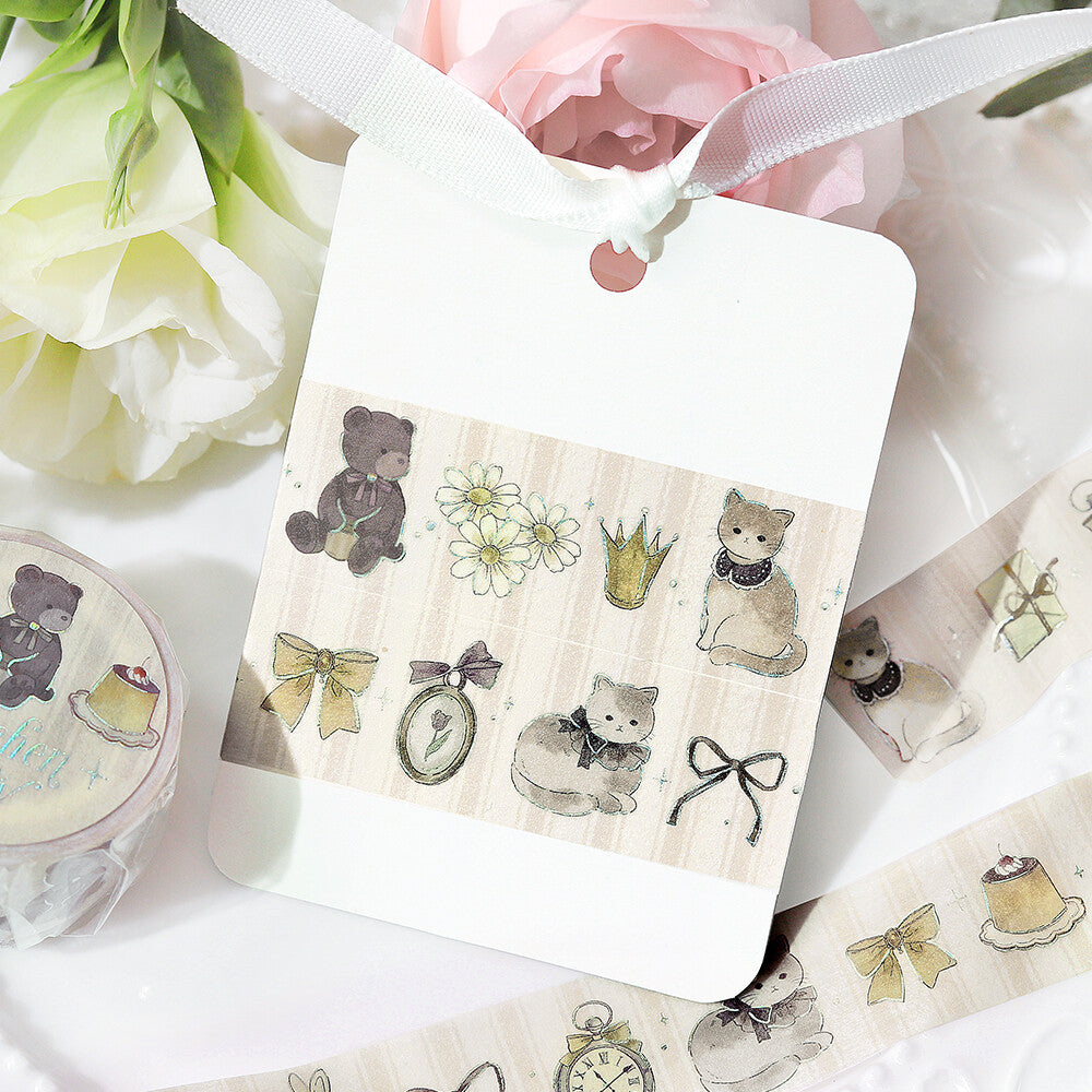 BGM Washi Tape - Marchen (Fairy Tale) Party - Milk Tea