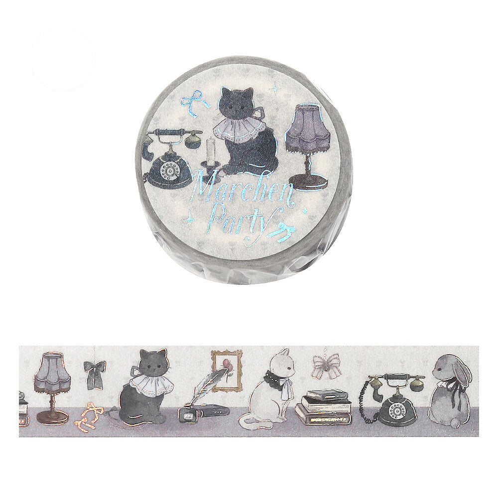 BGM Washi Tape - Marchen (Fairy Tale) Party - Silver
