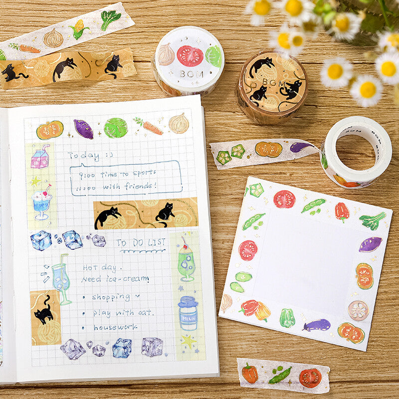 BGM Washi Tape - Neko to Ito (Cat and Yarn)