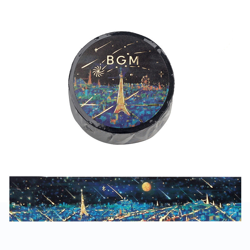 BGM Washi Tape - Night of Shooting Stars - Light