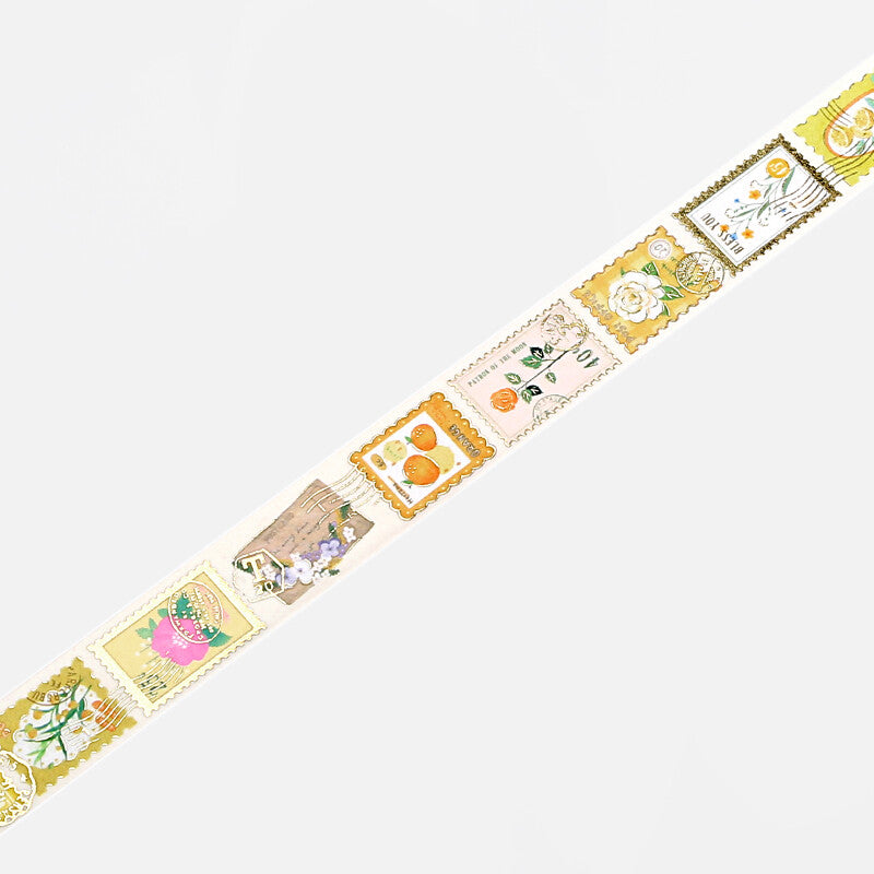 BGM Washi Tape - Post Office - Yellow Plants