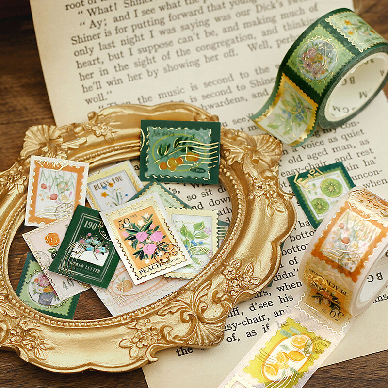BGM Washi Tape - Post Office - Green Plants