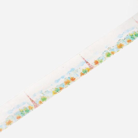 BGM Washi Tape - Watercolor Town - Tokyo Tower