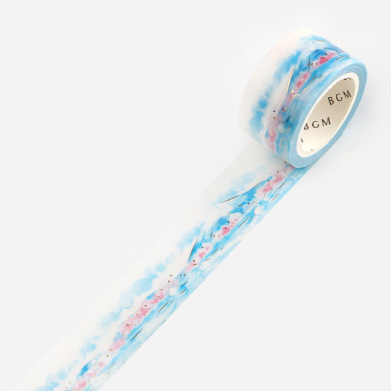 BGM Washi Tape - Watercolor Town - Mount Fuji