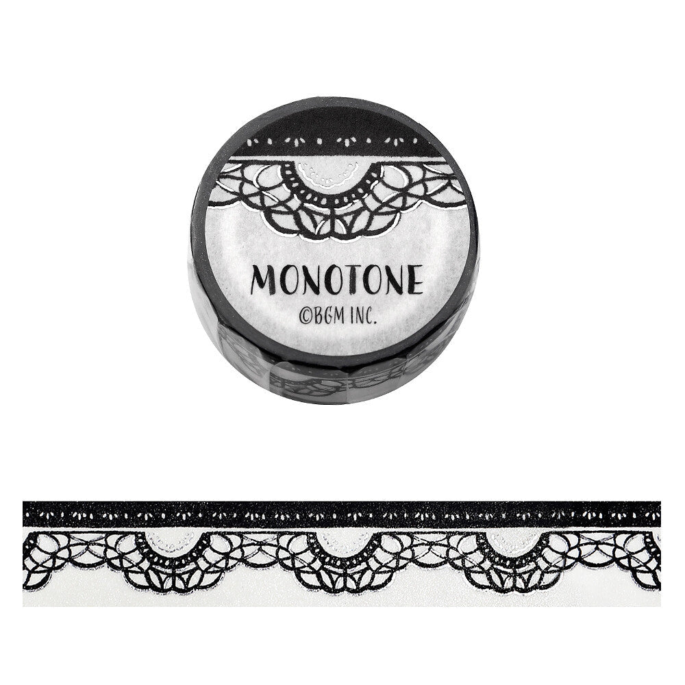BGM Washi Tape - Monotone Series - Lace