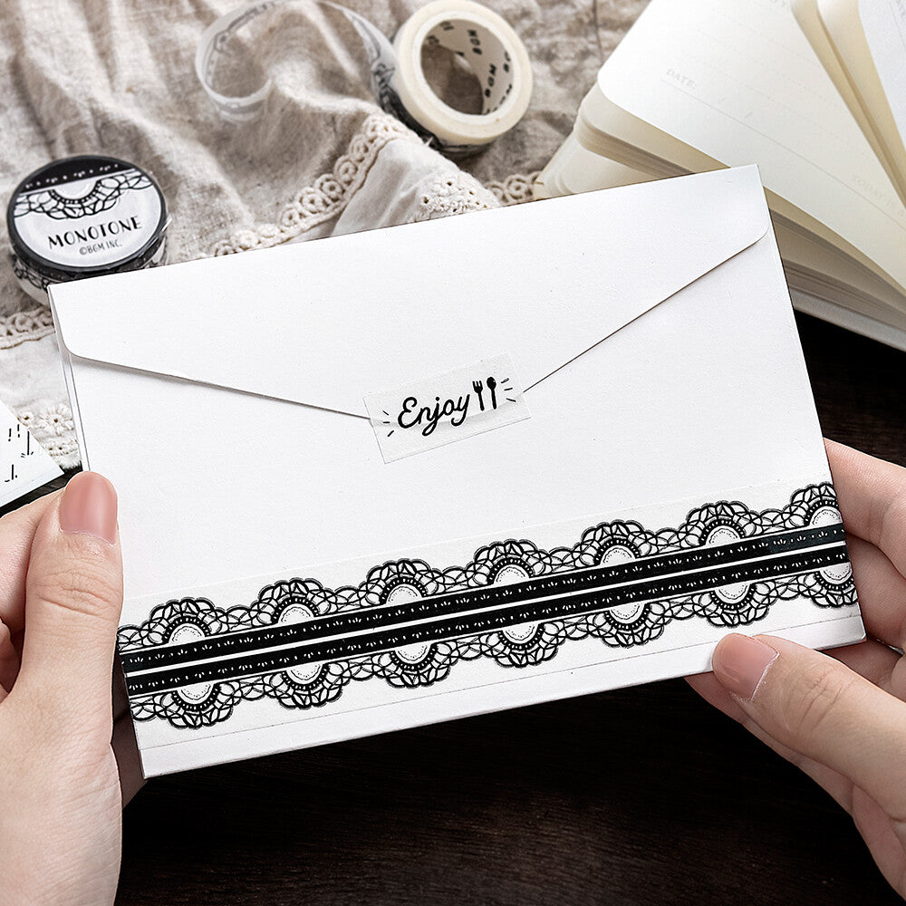BGM Washi Tape - Monotone Series - Lace