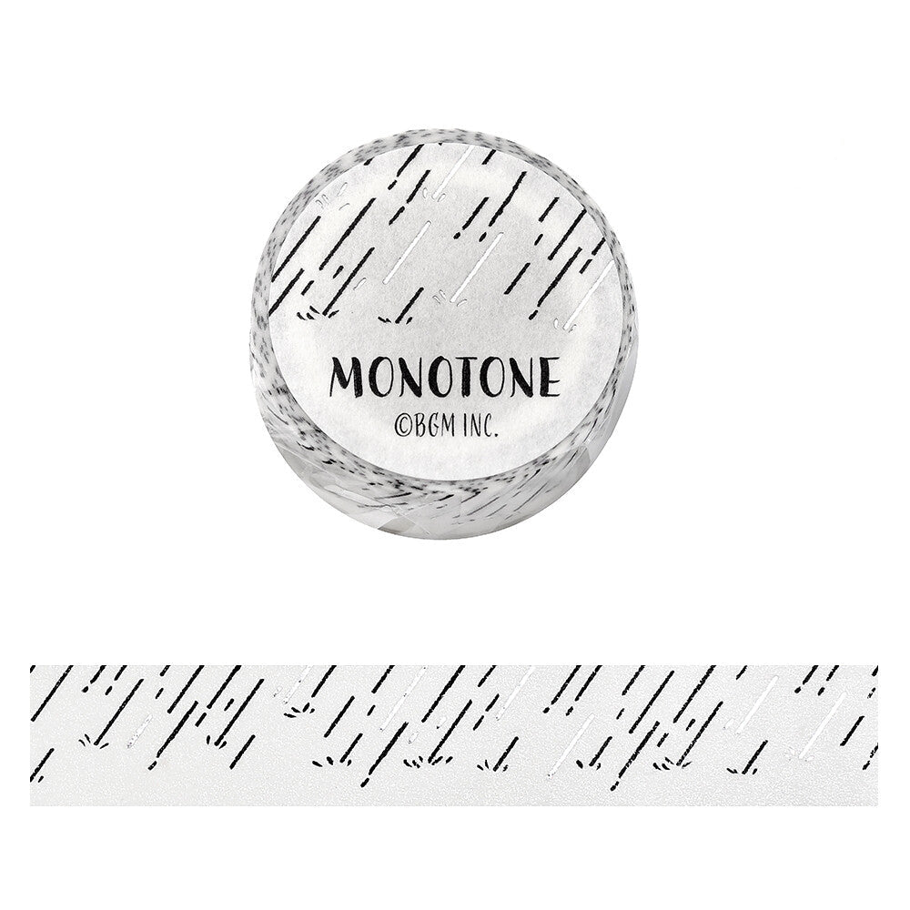 BGM Washi Tape - Monotone Series - Rain