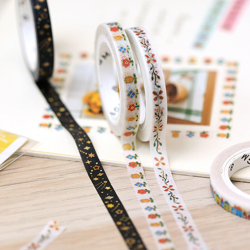 BGM Slim Washi Tape - Adorable House