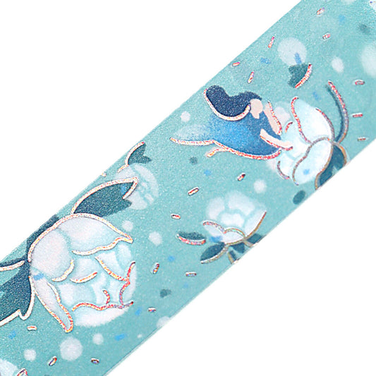 BGM Washi Tape - Flower Story - Blue Dream
