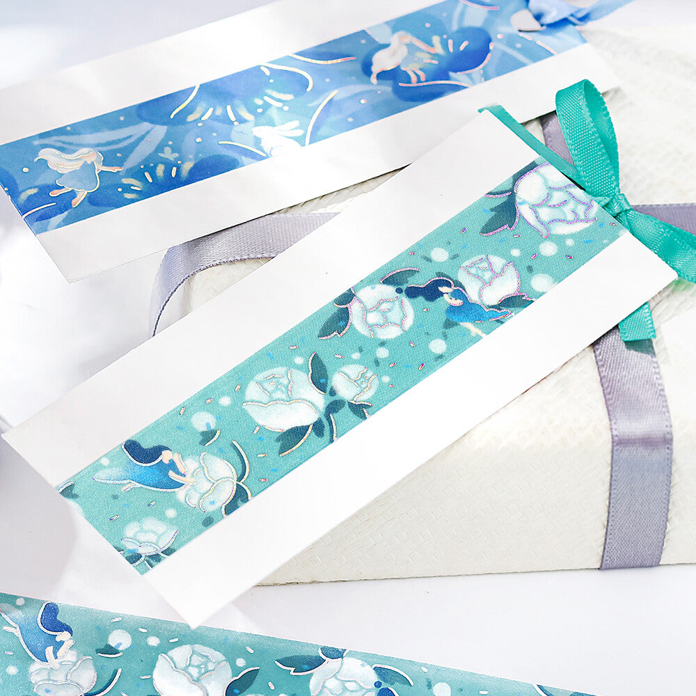 BGM Washi Tape - Flower Story - Blue Dream