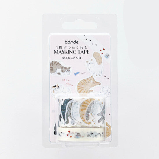 Bande Washi Tape Sticker Roll - Cats