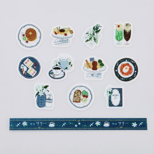 Bande Washi Tape Sticker Roll - Lily Coffee Shop