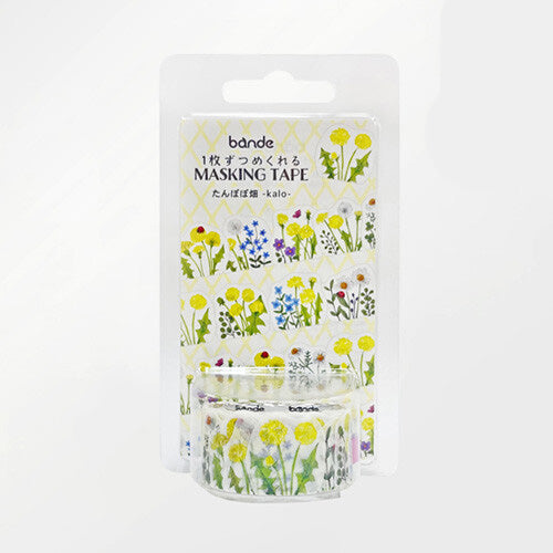 Bande Washi Tape Sticker Roll - Dandelion Field