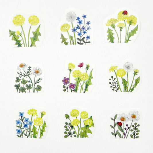 Bande Washi Tape Sticker Roll - Dandelion Field