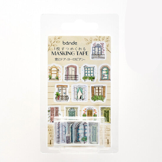 Bande Washi Tape Sticker Roll - European Doors and Windows