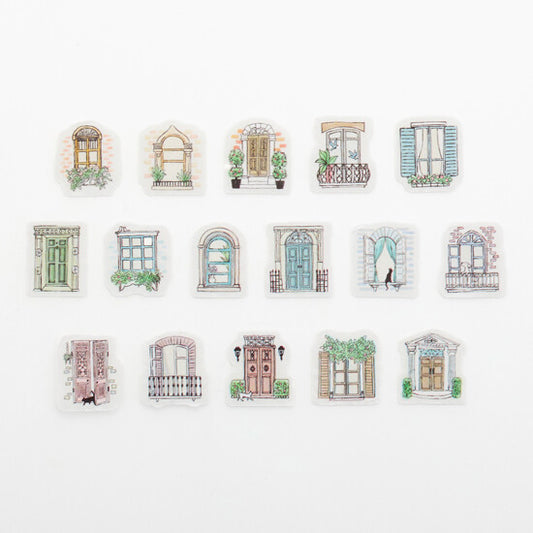 Bande Washi Tape Sticker Roll - European Doors and Windows