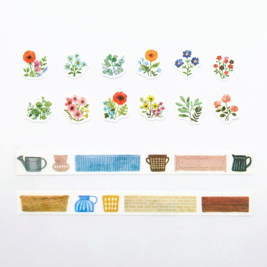Bande Washi Tape Sticker Roll - Garden