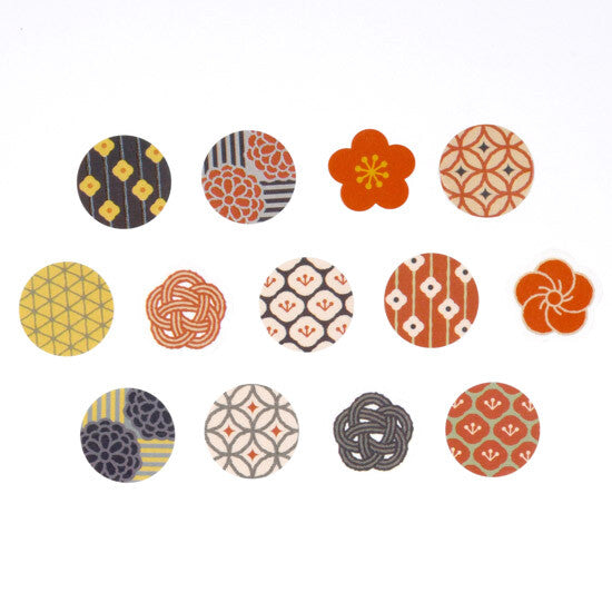 Bande Washi Tape Sticker Roll - Japanese Pattern - Plum Blossom