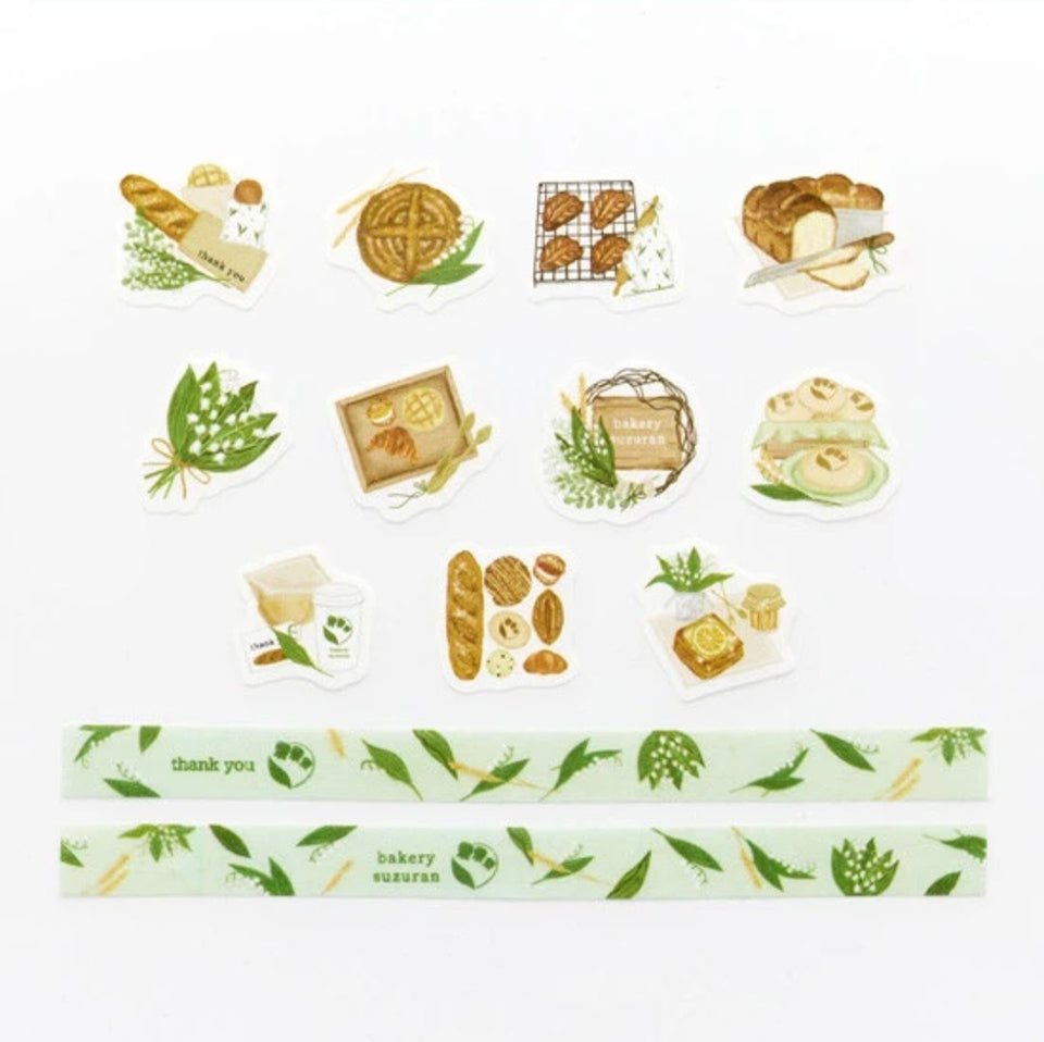 Bande Washi Tape Sticker Roll - Bakery Suzuran