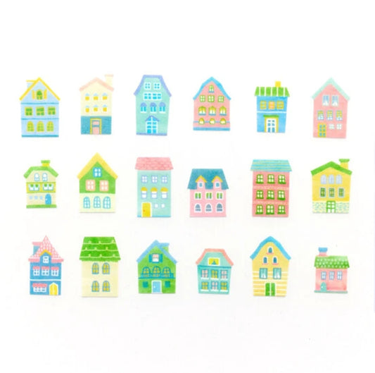 Bande Washi Tape Sticker Roll - Cute House