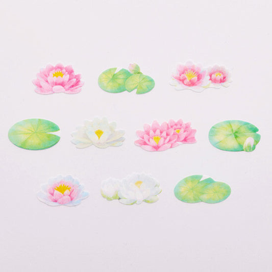 Bande Washi Tape Sticker Roll - Water Lily