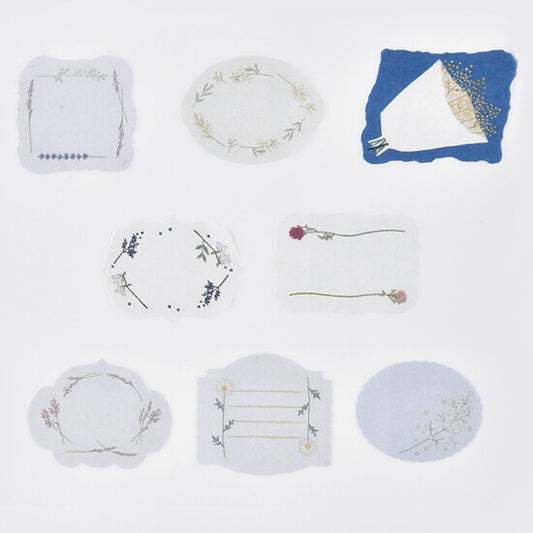 Bande Washi Tape Sticker Roll - Writable - Small Art of Flowers