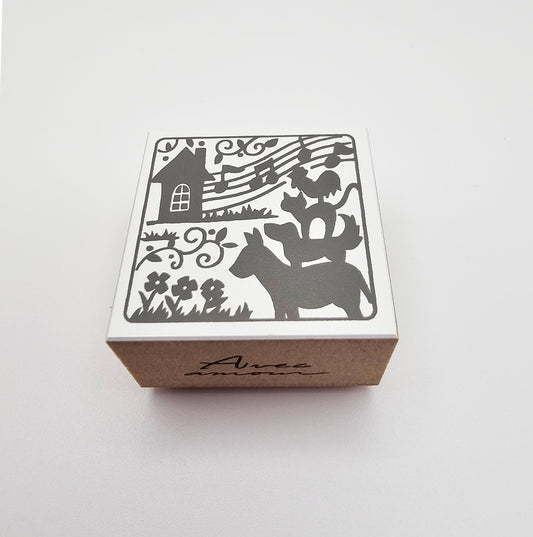 Sanby x Avec Amour - Grimm's Fairy Tales Silhouette Stamps - The Town Musicians of Bremen